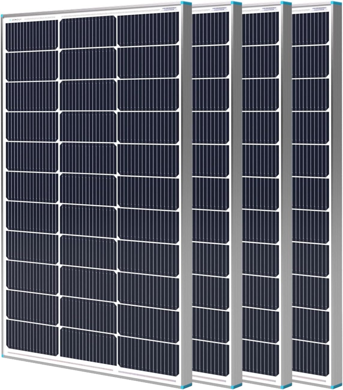 Renogy 4 piezas de paneles solares de tipo N de 100 vatios 16BB, pa...