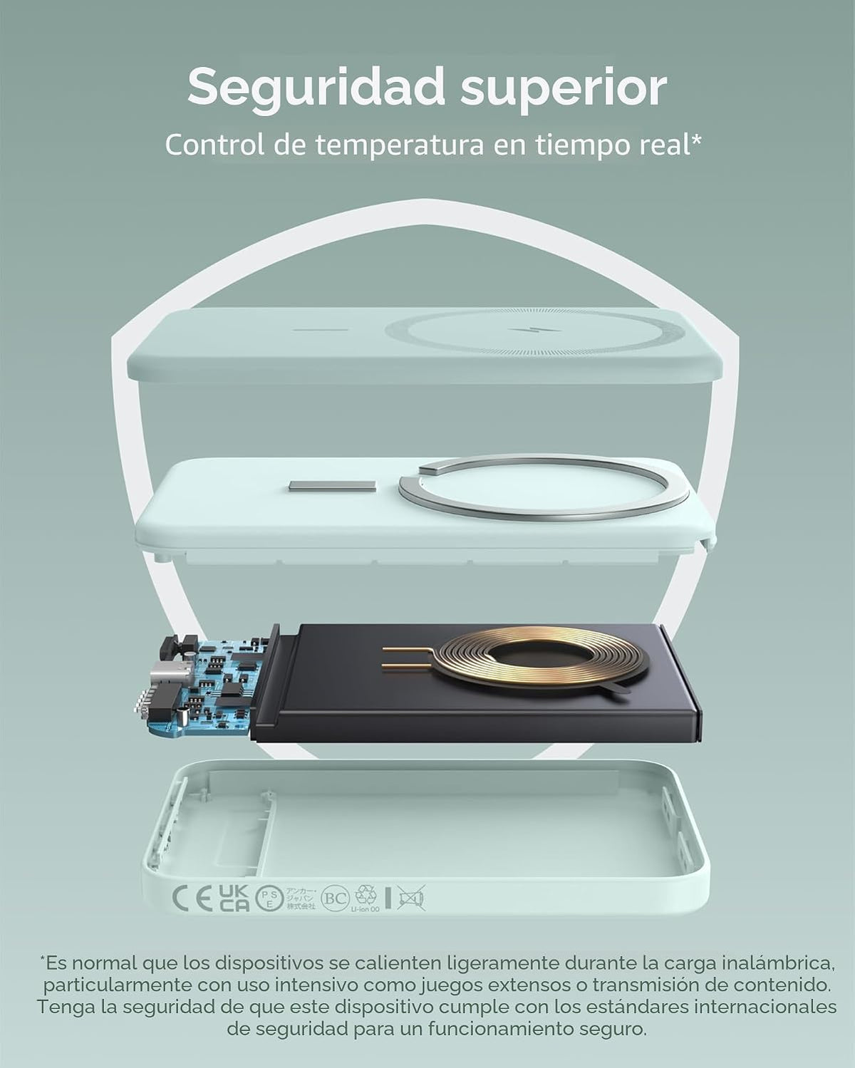 Anker Cargador portátil magnético 621 (MagGo), banco de energía ina...