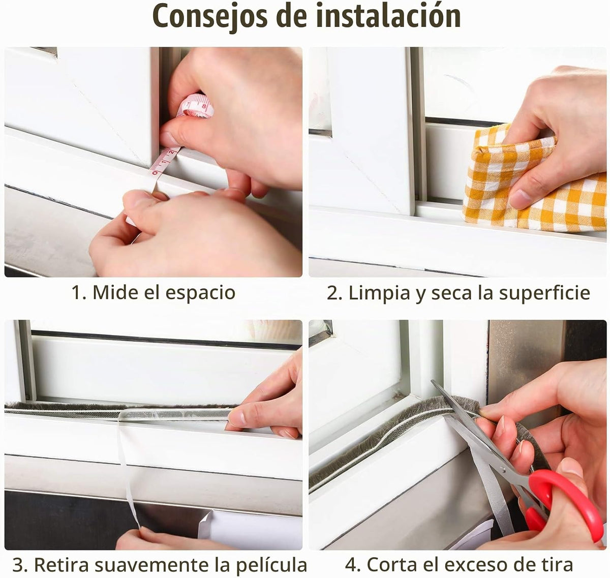 Jetec 2 unidades autoadhesivas de pelotaje gris | 3\/8 x 3\/8 pulga...