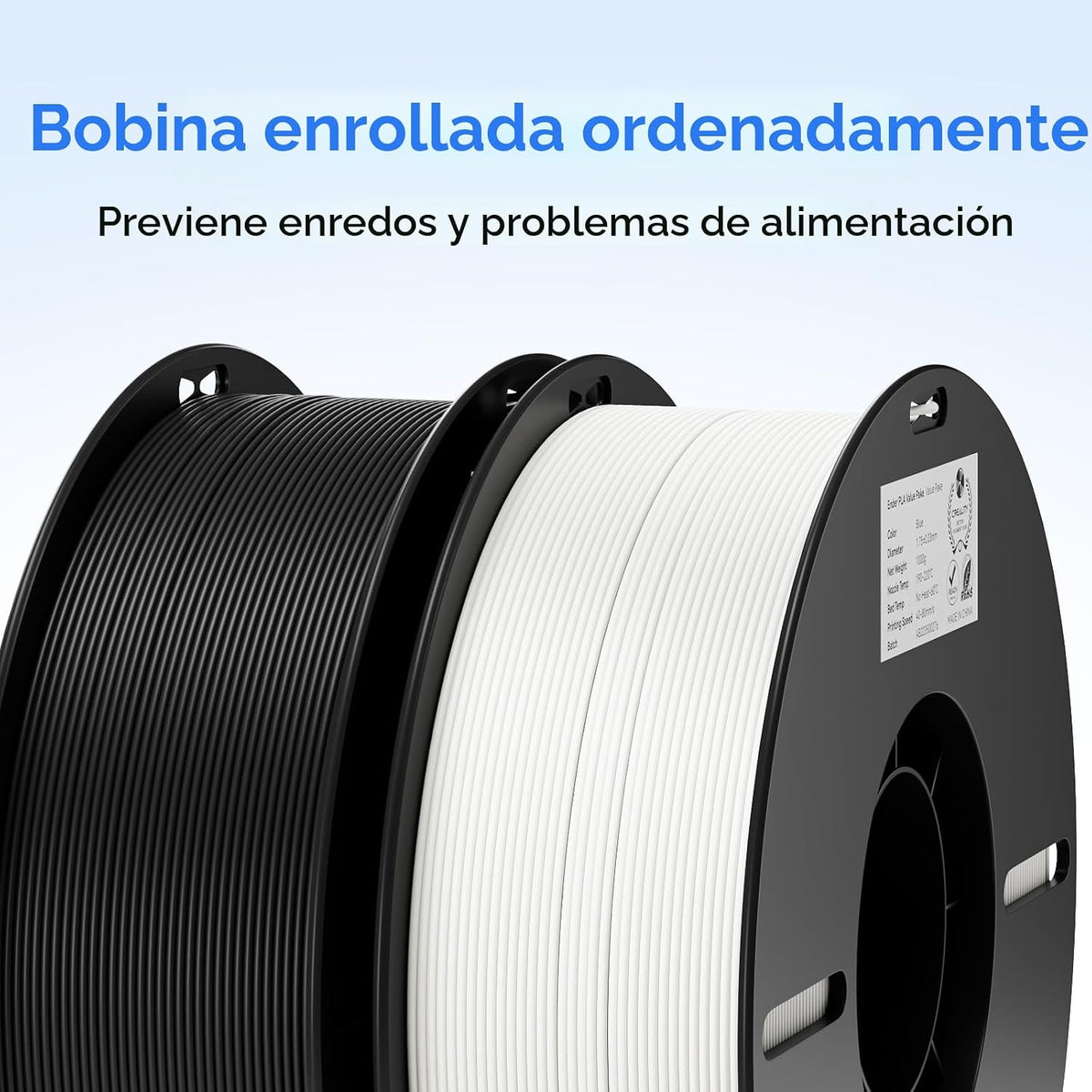 Creality Filamento para impresora 3D, filamento PLA de 0.069 pulgad...