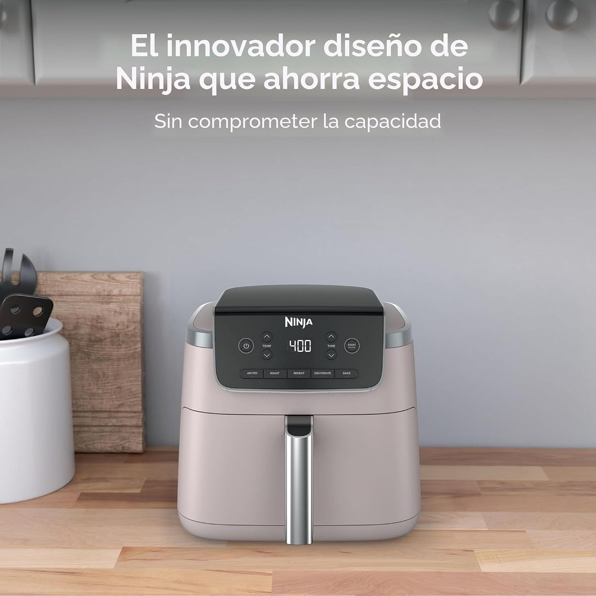 Ninja Air Fryer Pro, 5 cuartos de galón, 5 en 1, rosa claro, AF142P...