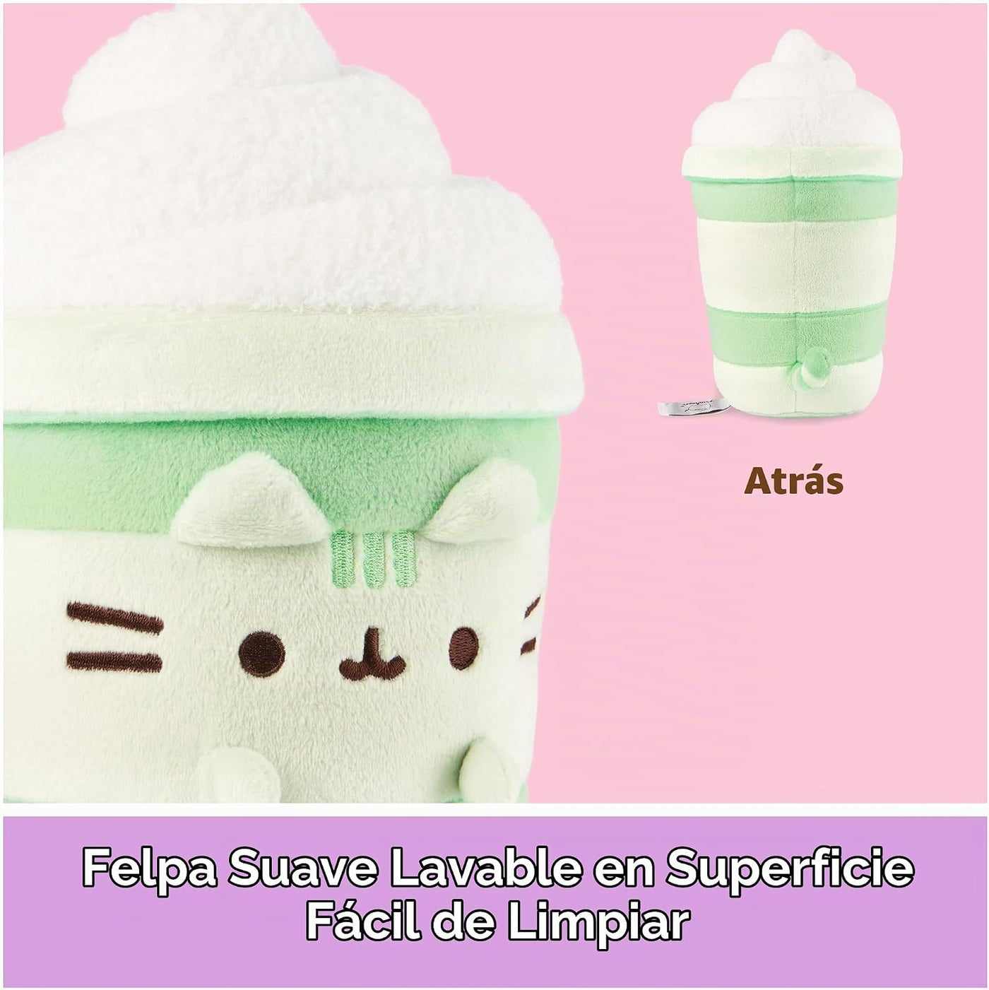 GUND Pusheen Matcha Latte - Juguete de peluche de 9.5 pulgadas para...