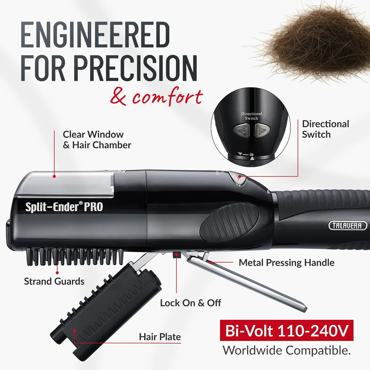 Split-Ender PRO - Recortador de cabello profesional con estación de...