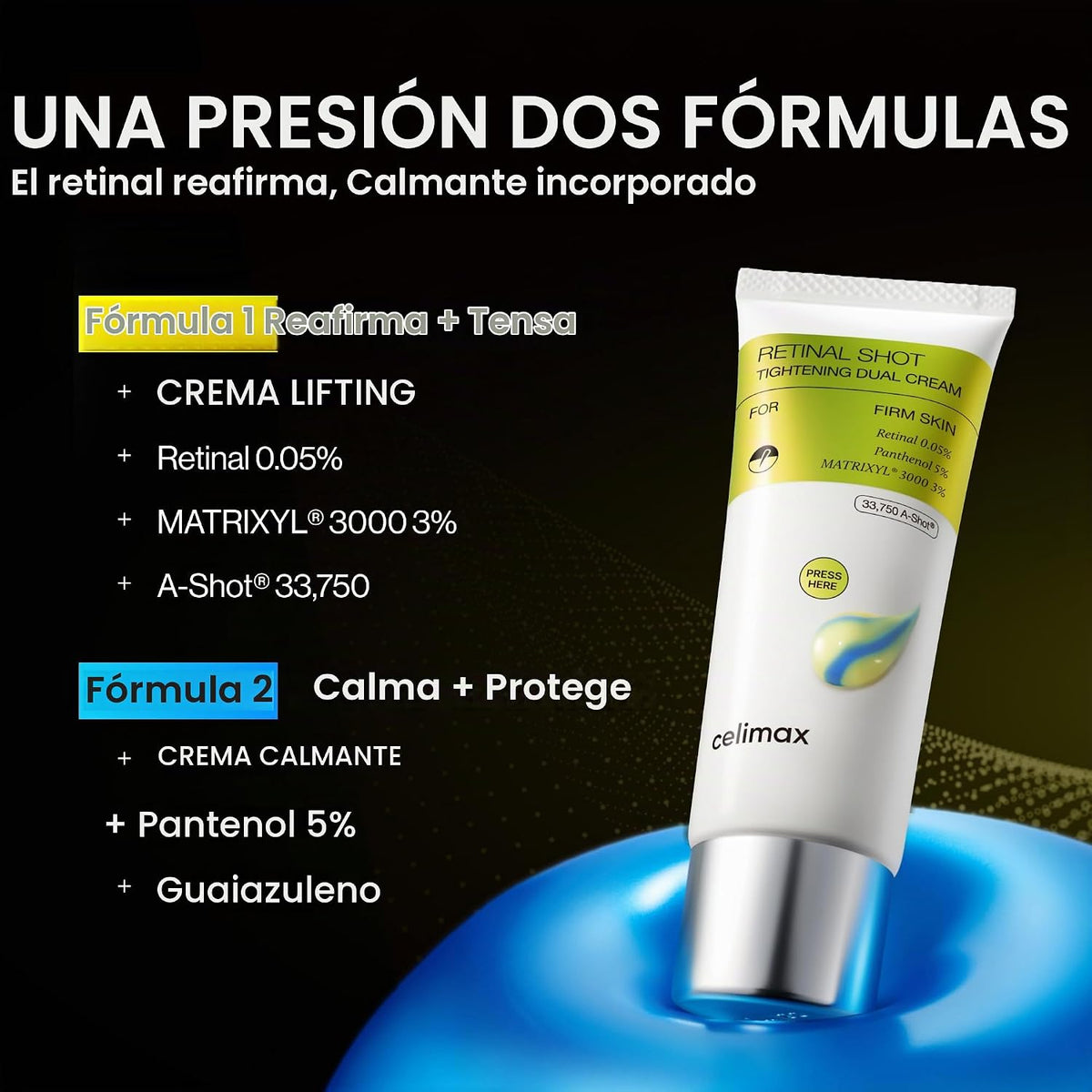 celimax The Vita-A Retinal Shot Crema doble aprietante, 1.69 onzas...