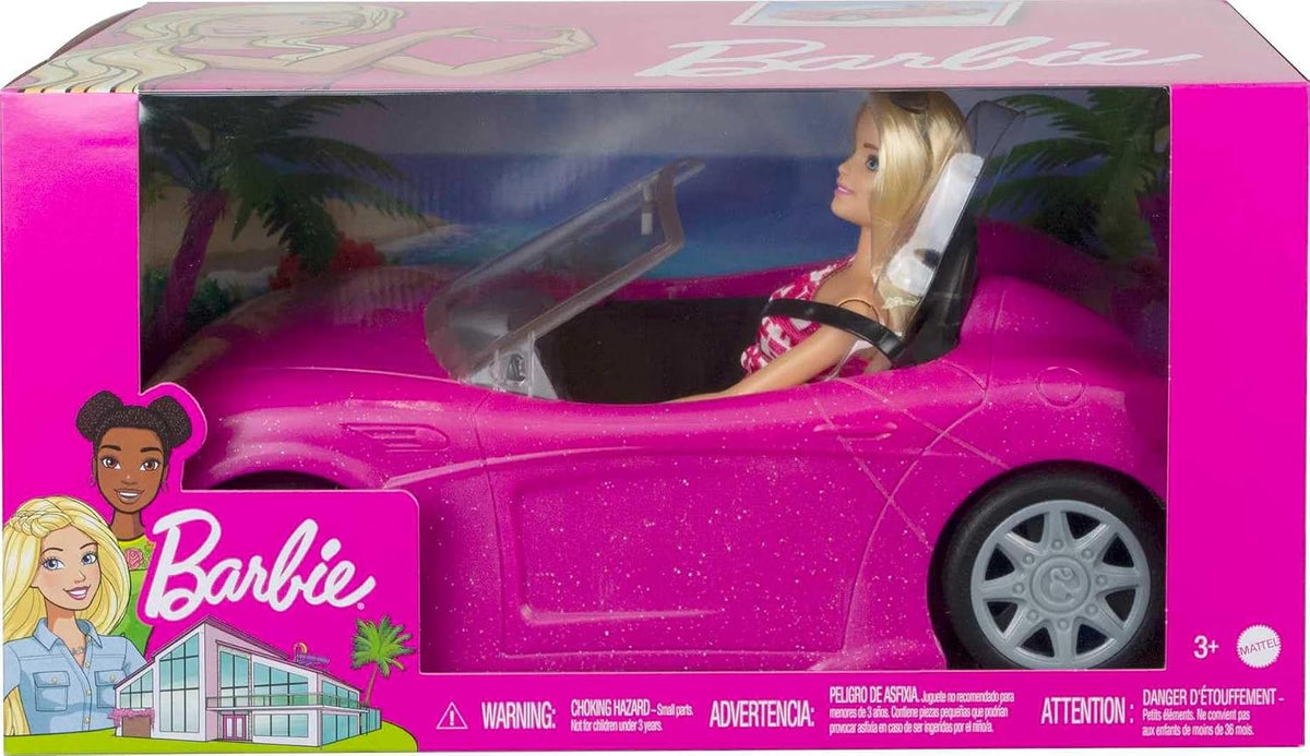 Barbie convertible y paquete de muñeca | Muñeca de moda, incluye au...