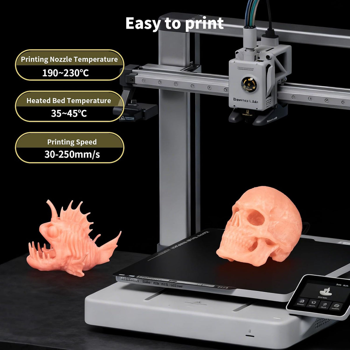 iSANMATE Filamento para Impresora 3D Brilla Naranja, Filamento que...