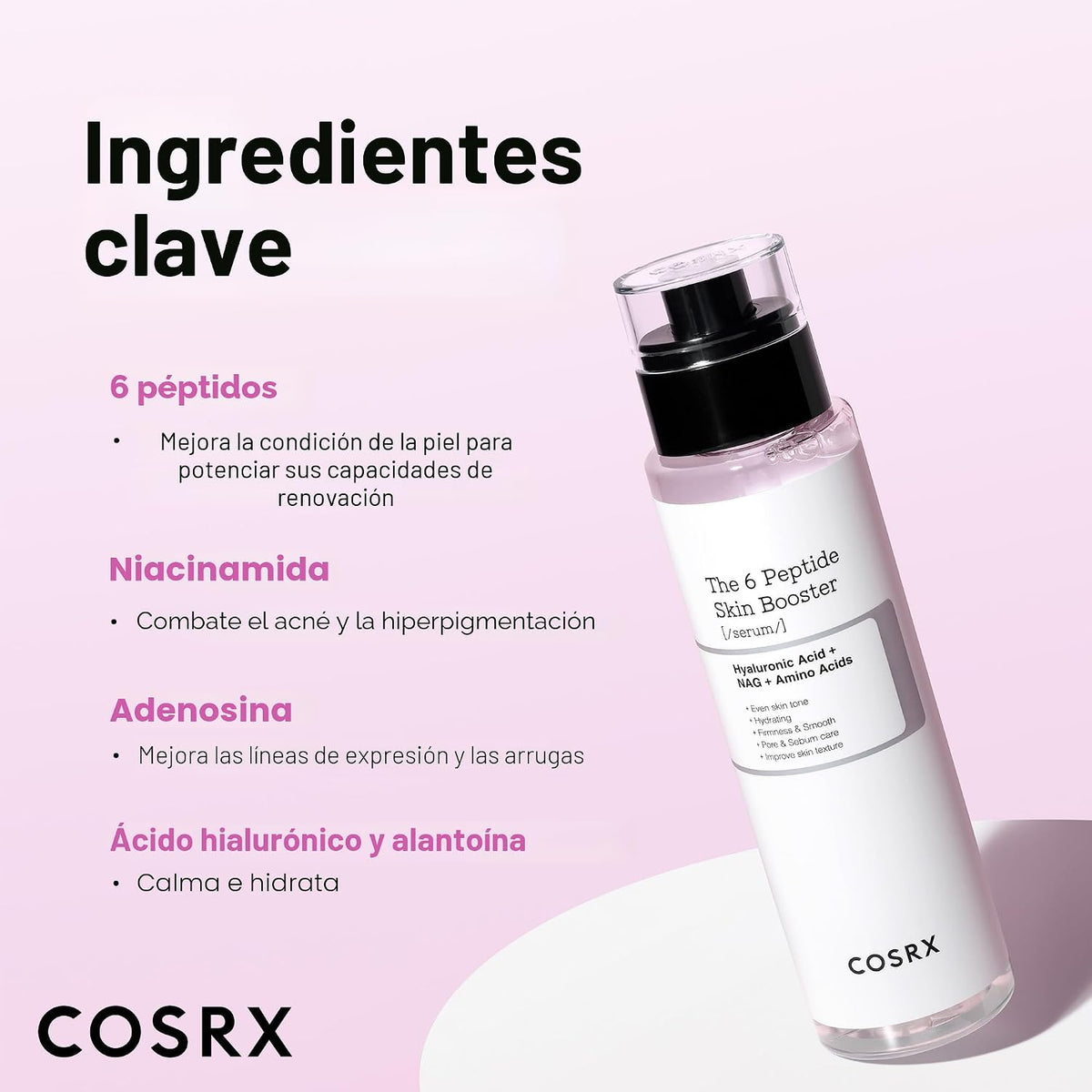 COSRX Peptide Skin Care Set - 6X Booster Toner Serum + Colágeno Hid...