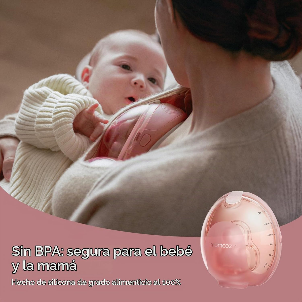 Momcozy Wellness 1 colector de leche original, 6 onzas de gran capa...