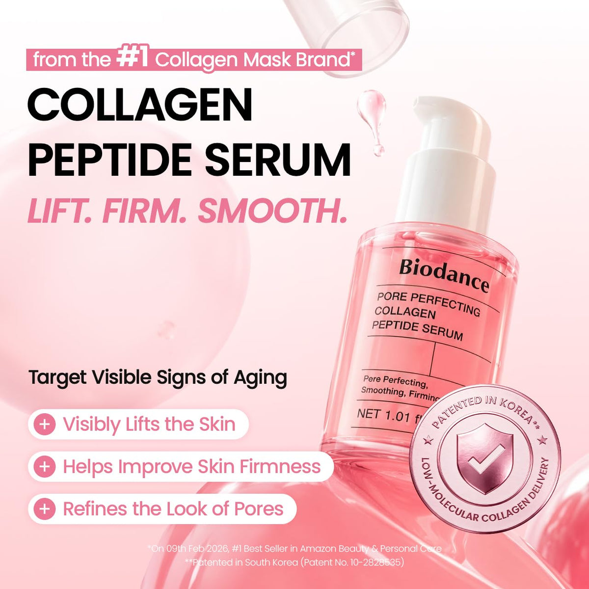 BIODANCE Suero facial de péptido de colágeno reafirmante para | Col...