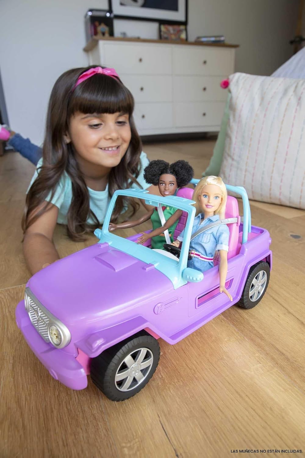 Barbie Dreamland Off-Road Vehicle | Vehículo morado con 2 asientos...