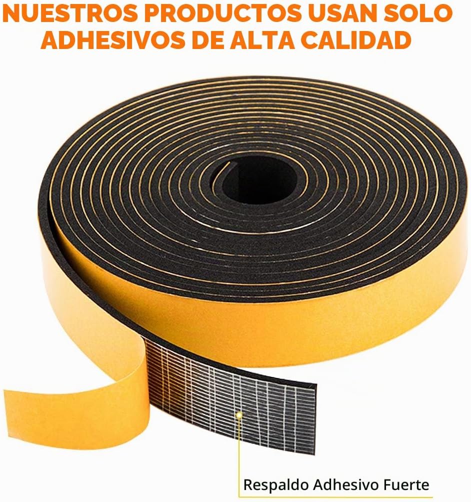 Burlete de espuma de neopreno, 2 pulgadas de ancho x 3\/8 pulgadas...