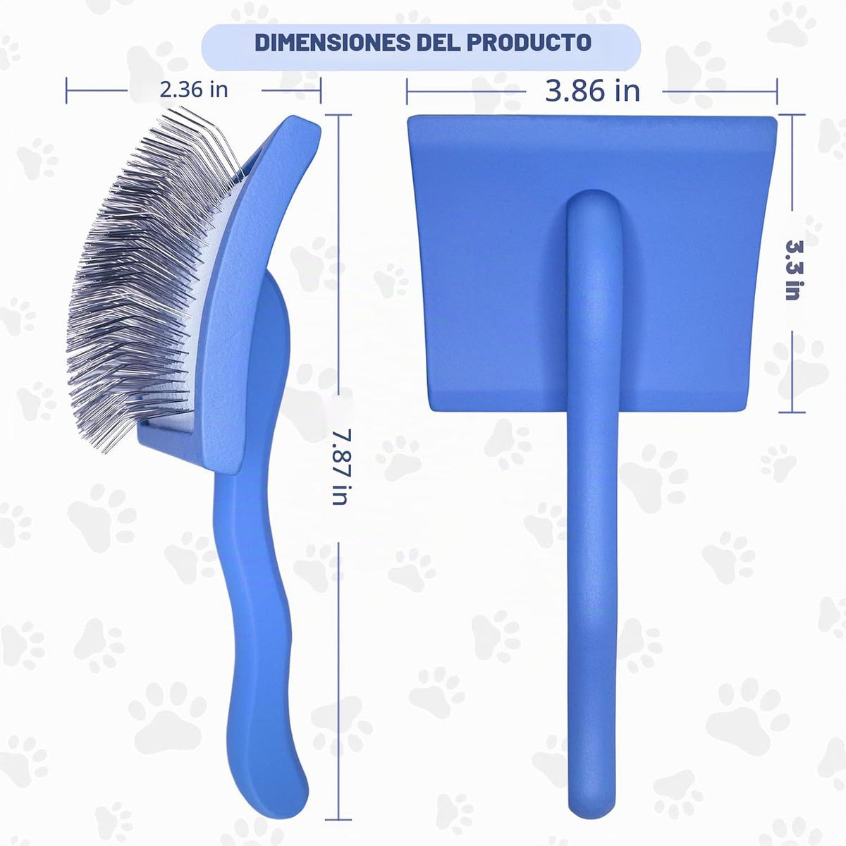 Anrundar - 2 cepillos deslizantes para perros y mascotas, cepillo d...