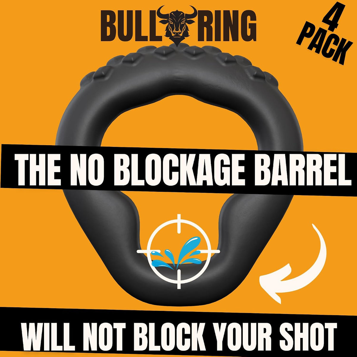BULLRING Paquete de 4 unidades de rendimiento sólido y resistencia...