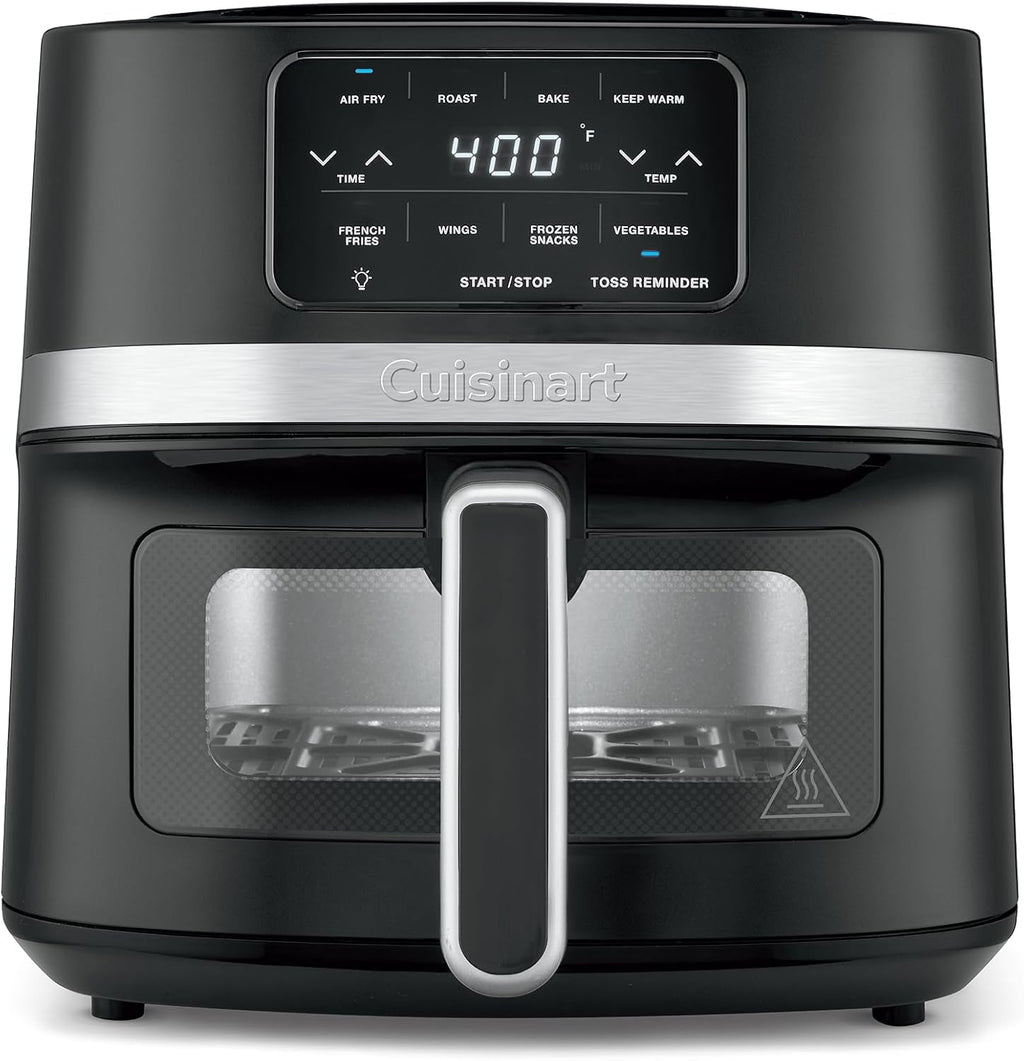Cuisinart Freidora de aire, freidora de cesta de 4.5 cuartos con 4 funciones de cocción para freír al aire, asar, hornear y mantener el calor