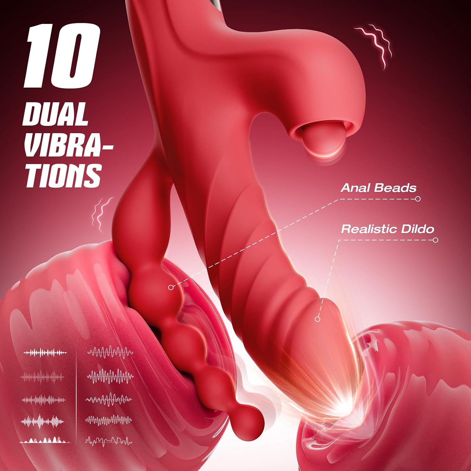 Toendi Vibrador de conejo para mujer, juguete sexual para adultos,...