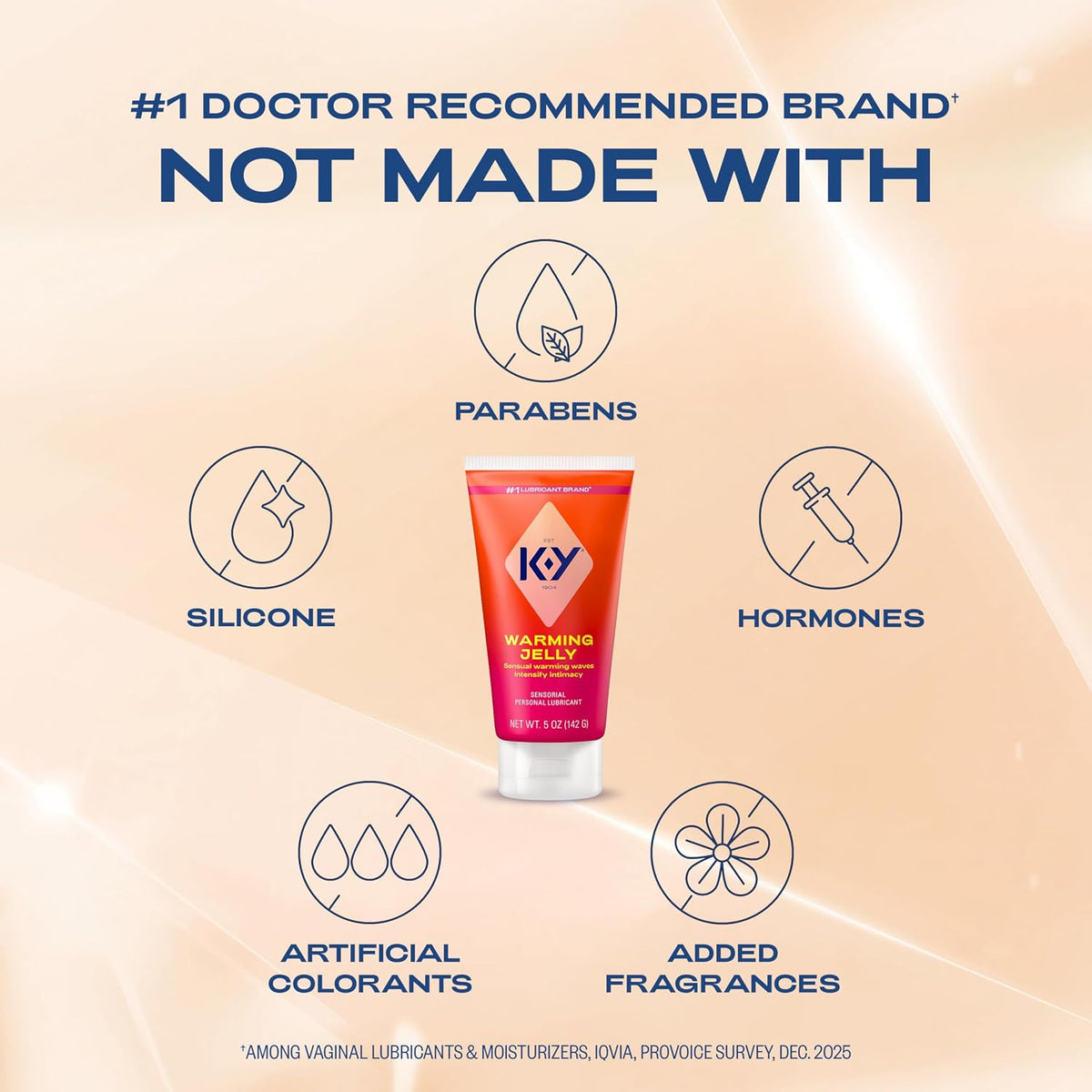 K-Y Warming Jelly - Lubricante personal, lubricante sensorial para...
