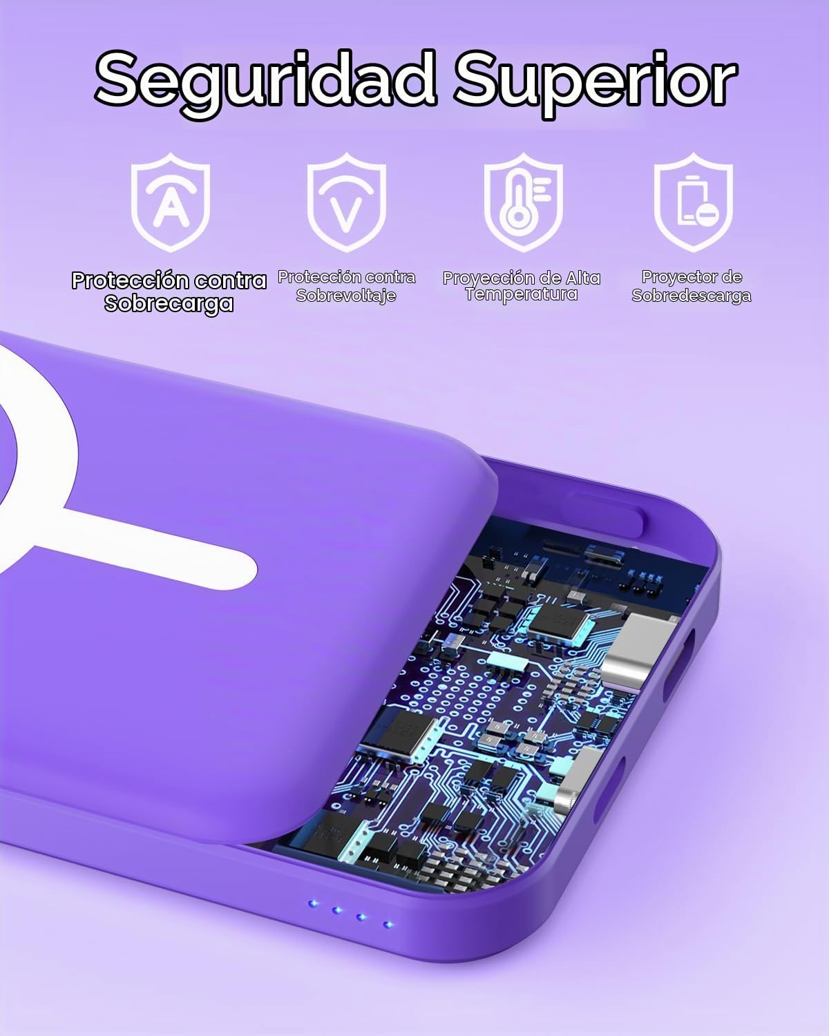 podoru para MagSafe Power Bank 5000mAh, cargador portátil magnético...