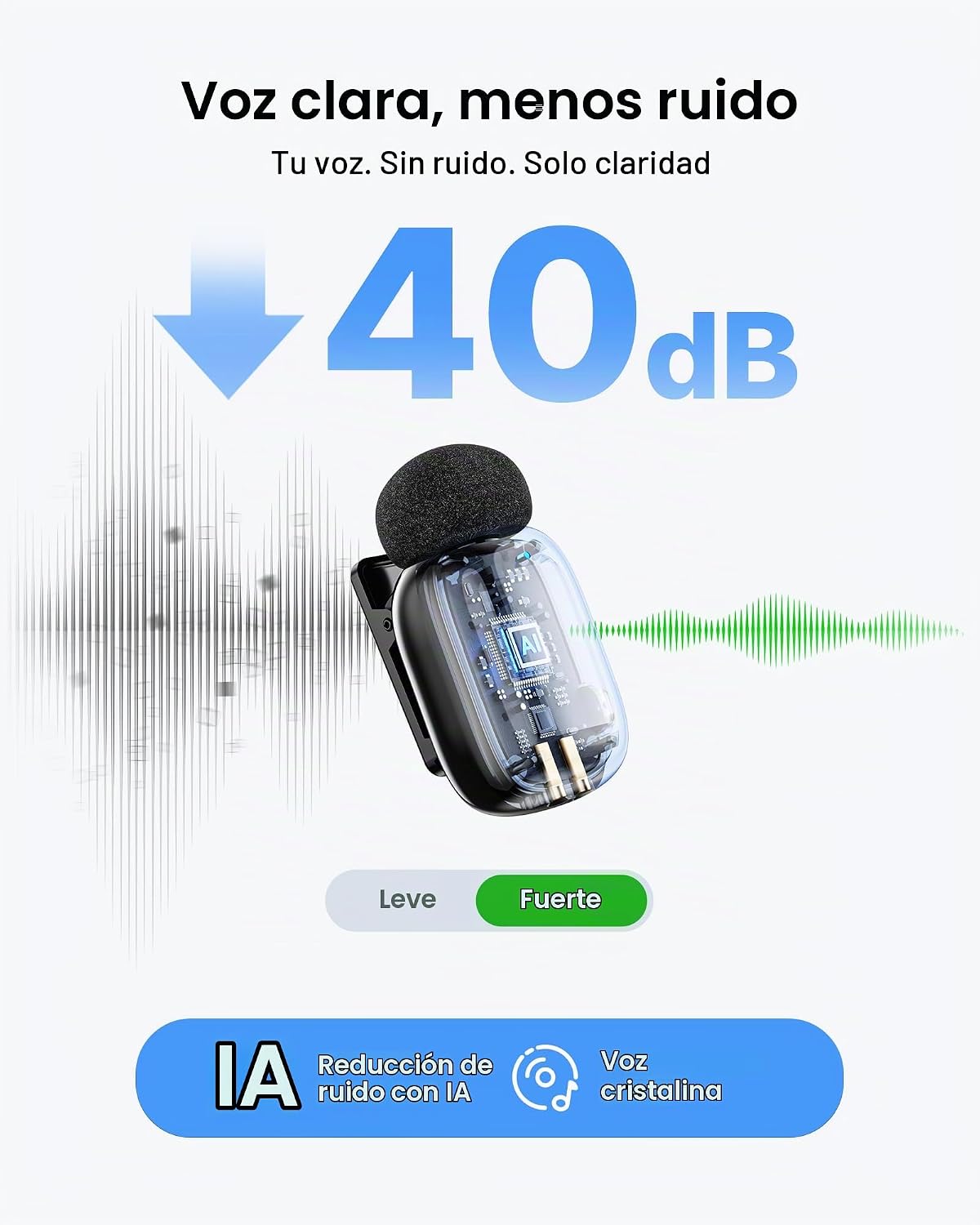 BOYA Mini 2 Micrófono Lavalier Inalámbrico para iPhone 15\/16\/17,...
