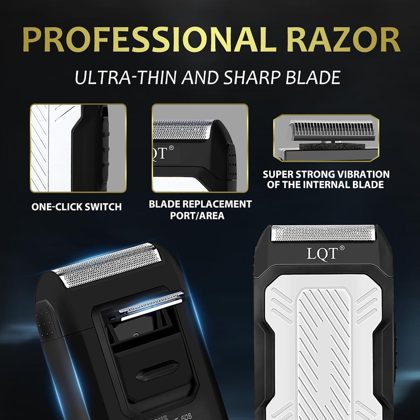 Cortapelos para hombres con pantalla LED, kit de aseo inalámbrico 4...