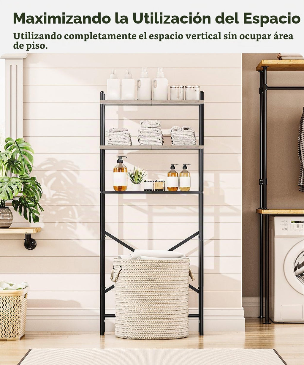 HOOBRO Almacenamiento Sobre el Inodoro, Organizador de Baño de 3 Ni...