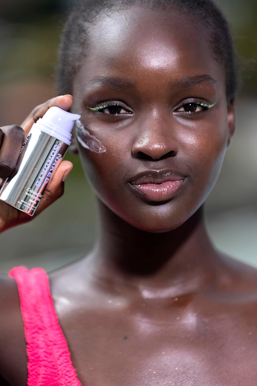 Naked Sundays CabanaClear Water Gel - Suero protector solar SPF 50,...