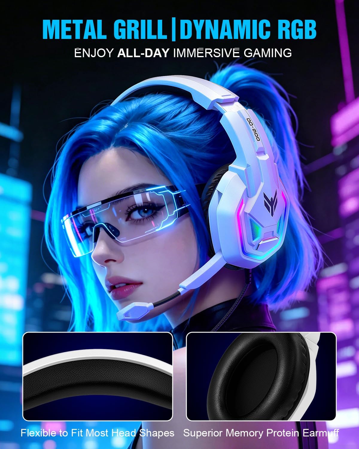 Auriculares para juegos para Xbox Series X|S Xbox One PS5 PS4 PC Sw...