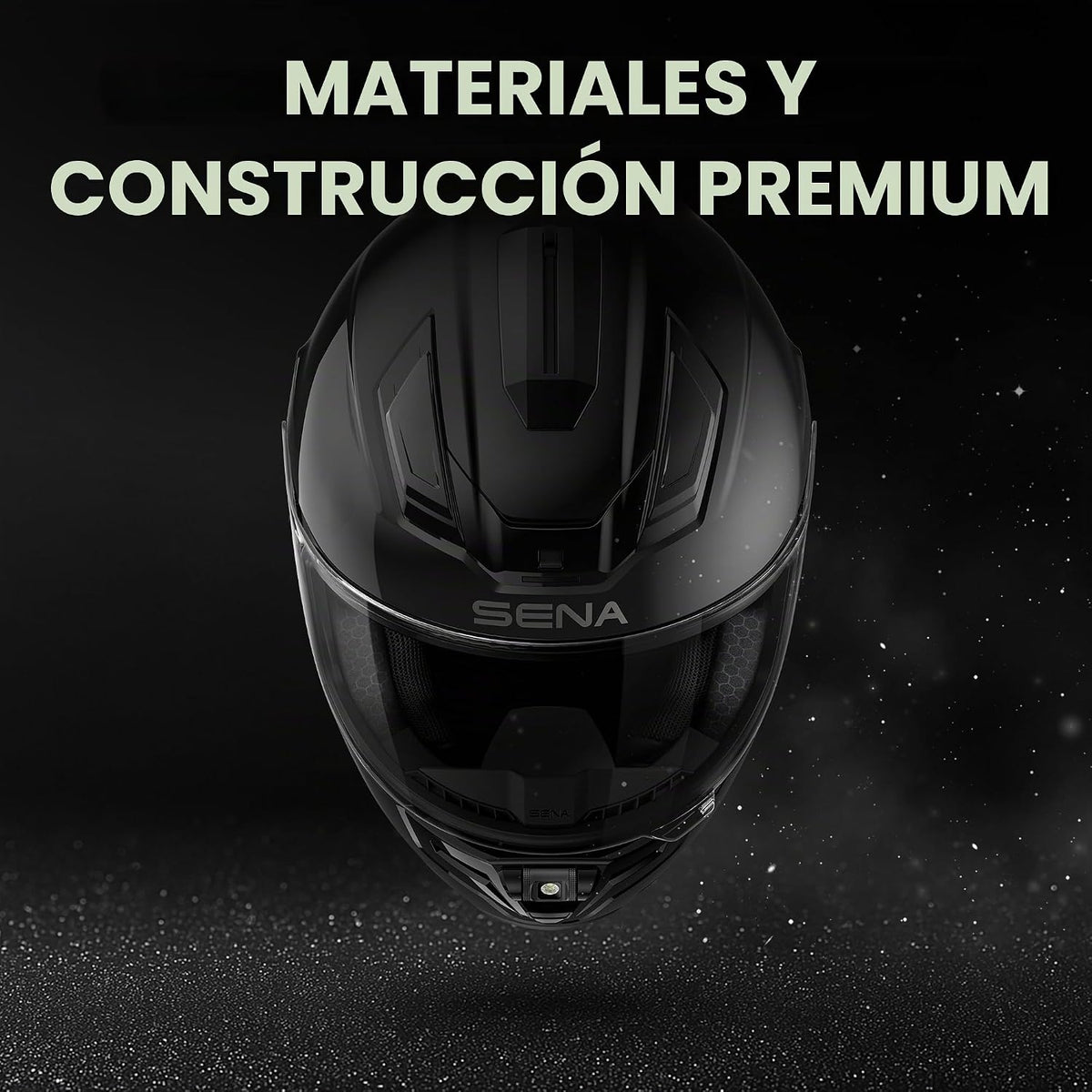Casco inteligente integral para motocicleta Sena Phantom y ANC con...