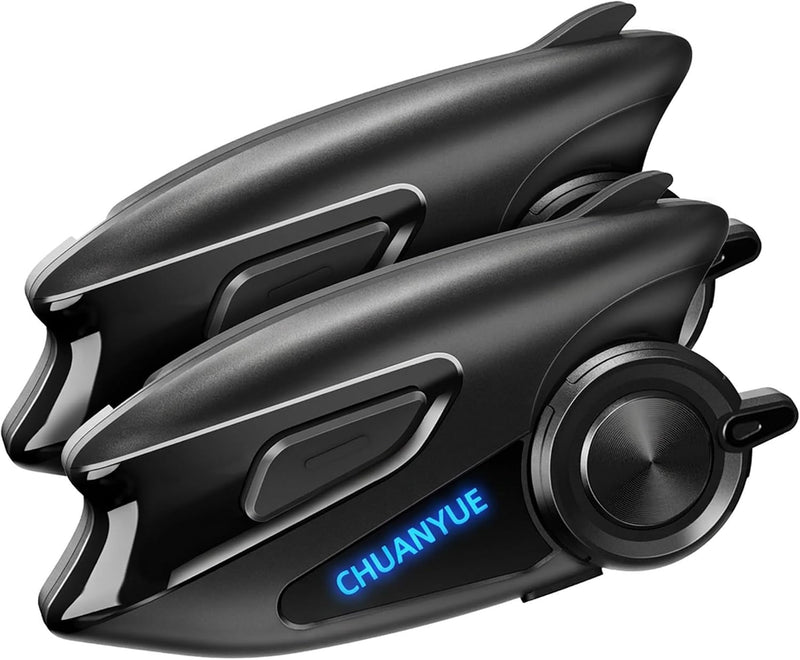 CHUANYUE Auriculares Bluetooth para motocicleta con altavoces de ca...