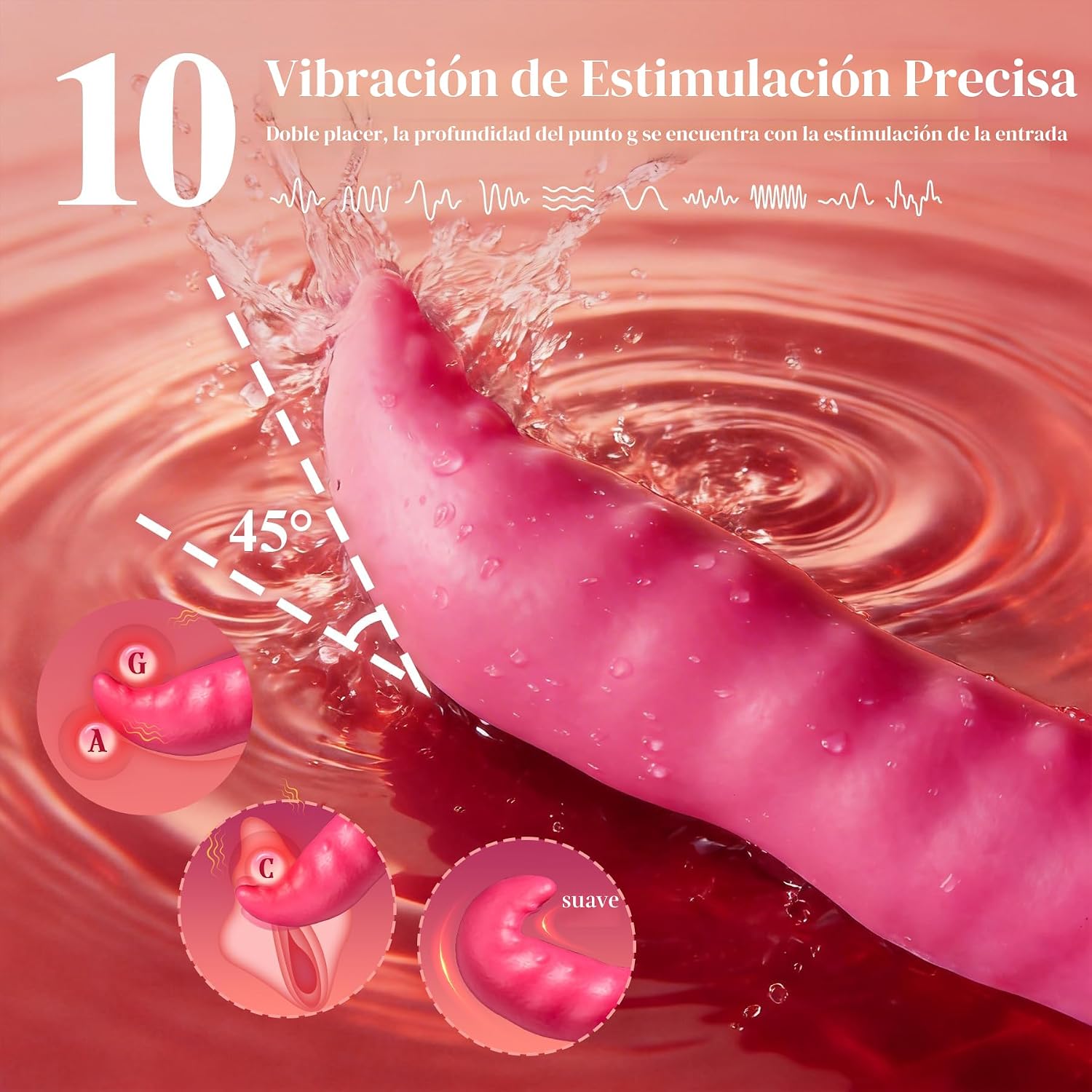 Vibrador de juguetes sexuales para adultos, consolador \u2013 Vibra...