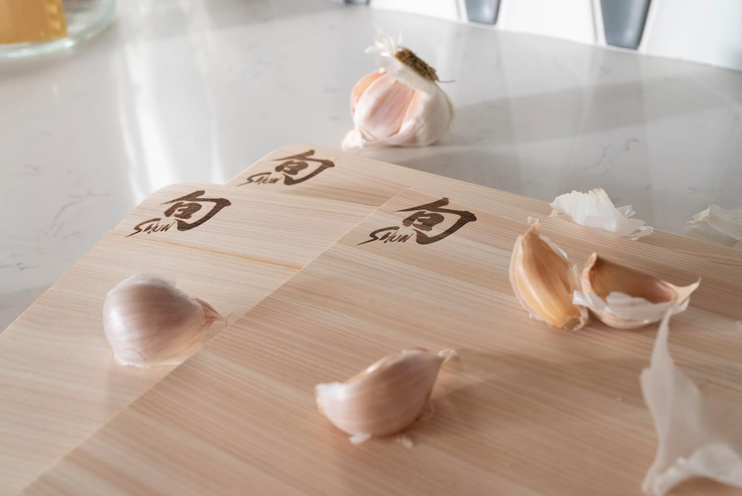 Shun Cutlery Hinoki - Juego de tablas de cortar (3 piezas) | Tablas...