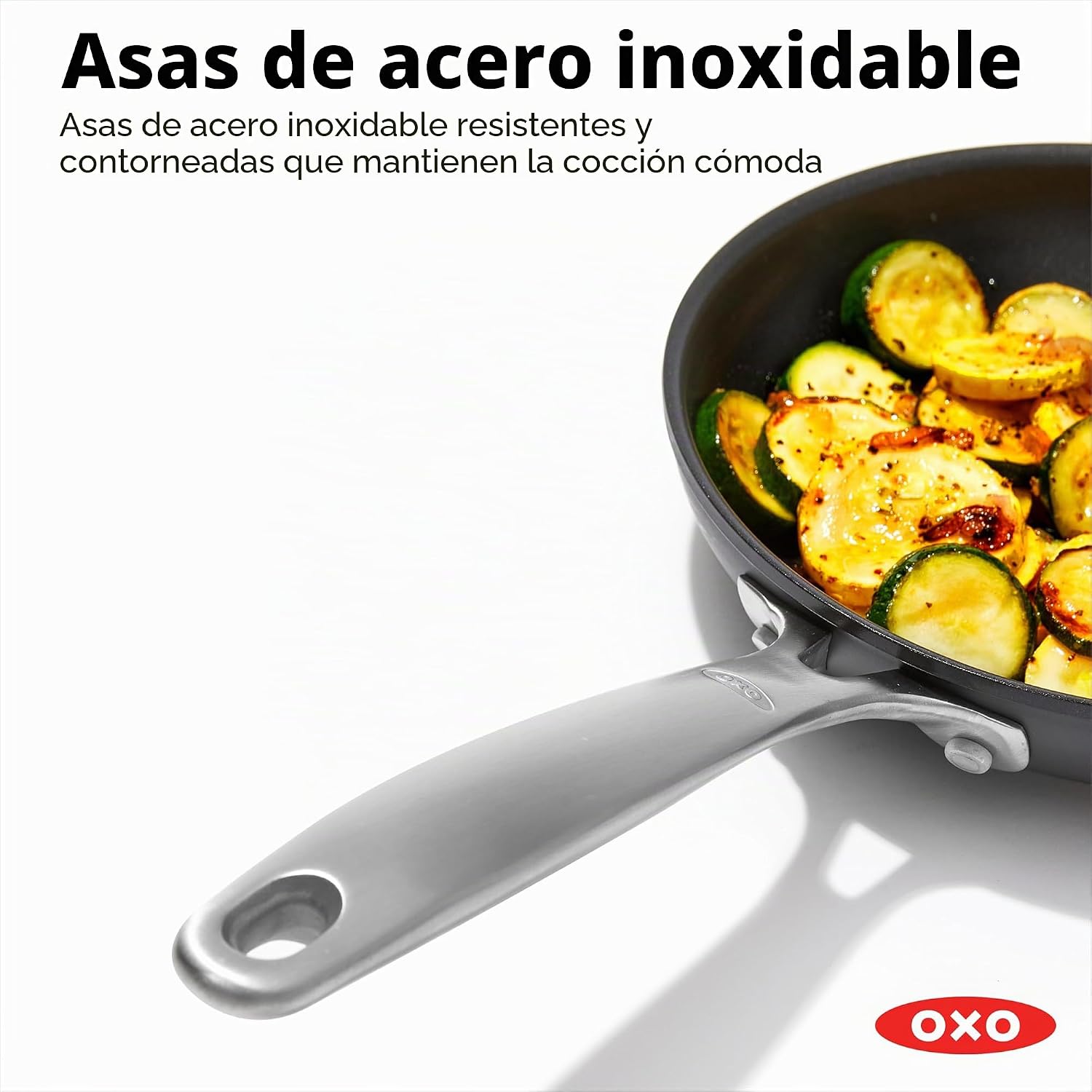 OXO Juego de sartenes mejoradas de 8 y 10 pulgadas, cerámica antiad...