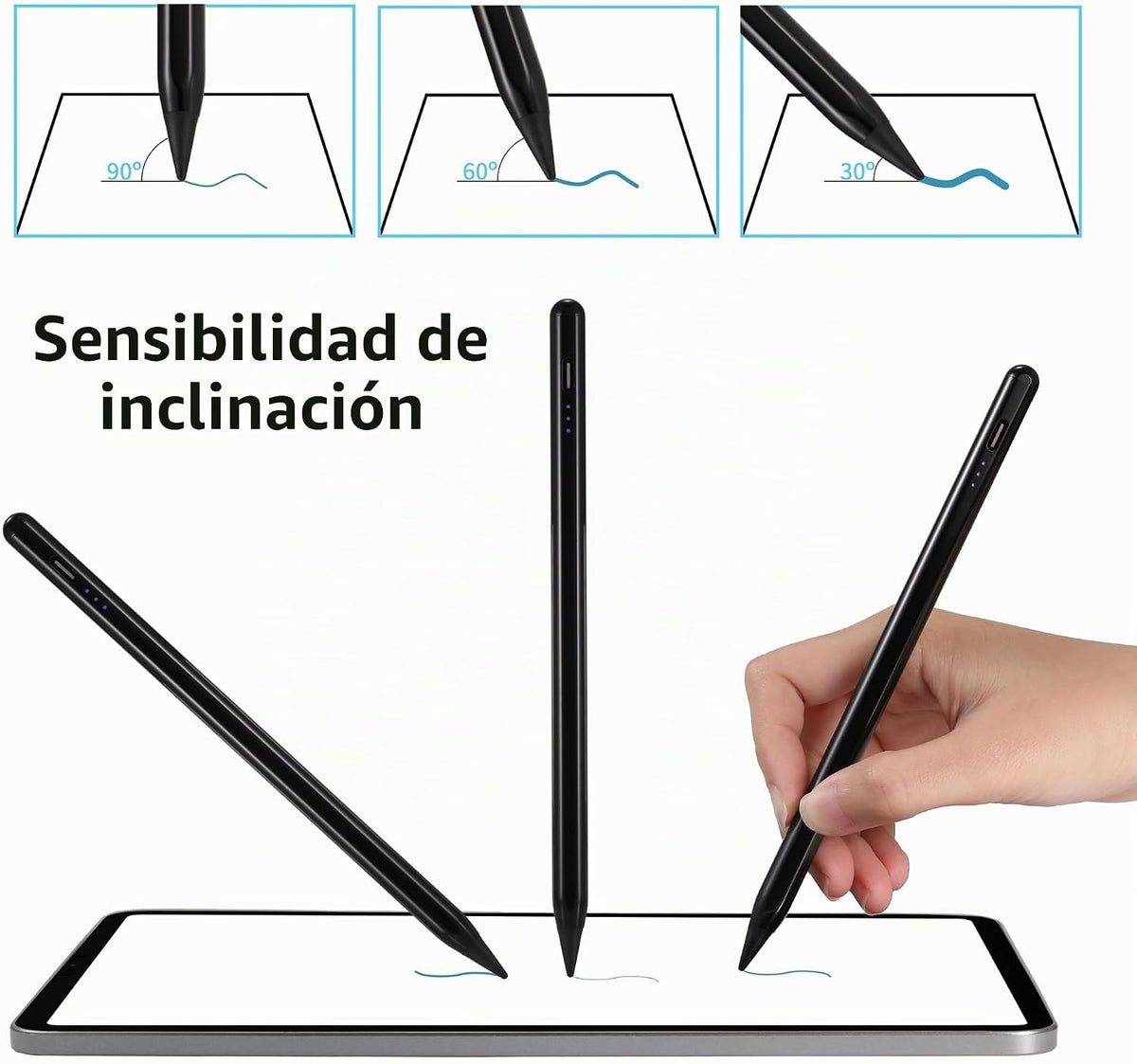Lápiz capacitivo para iPad A16 11ª 10ª 9ª 8ª 7ª 6ª generación, iPad...