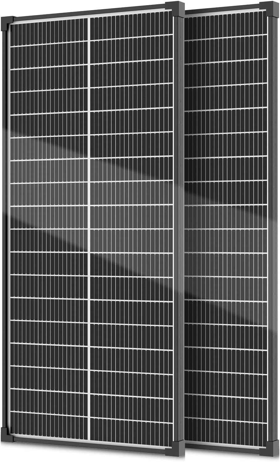 200W 2Pack 100W Paneles Solares Bifaciales 25% Alta Eficiencia N\u2...