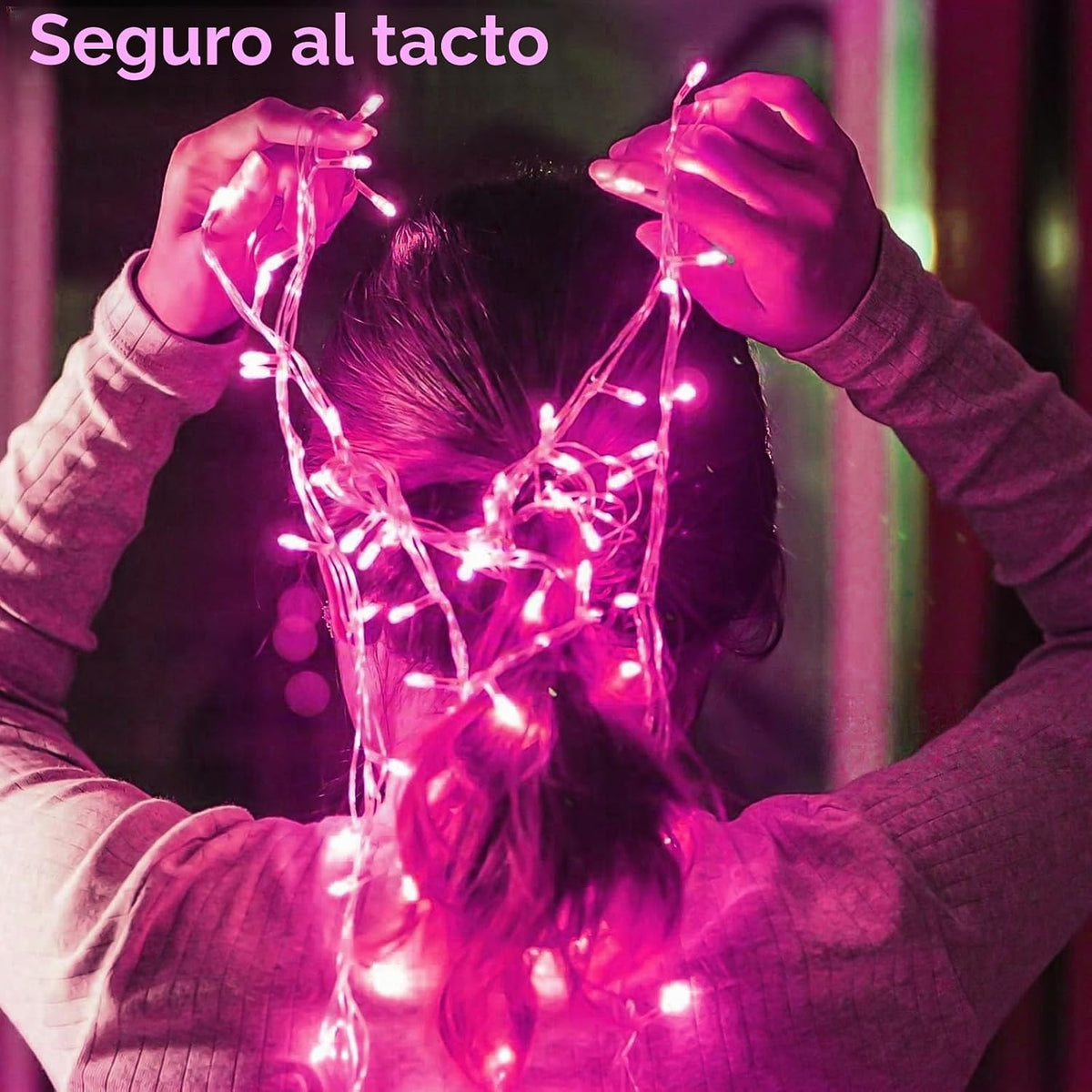 Guirnalda de 200 luces LED conectables, luces de Navidad de 66 pies...