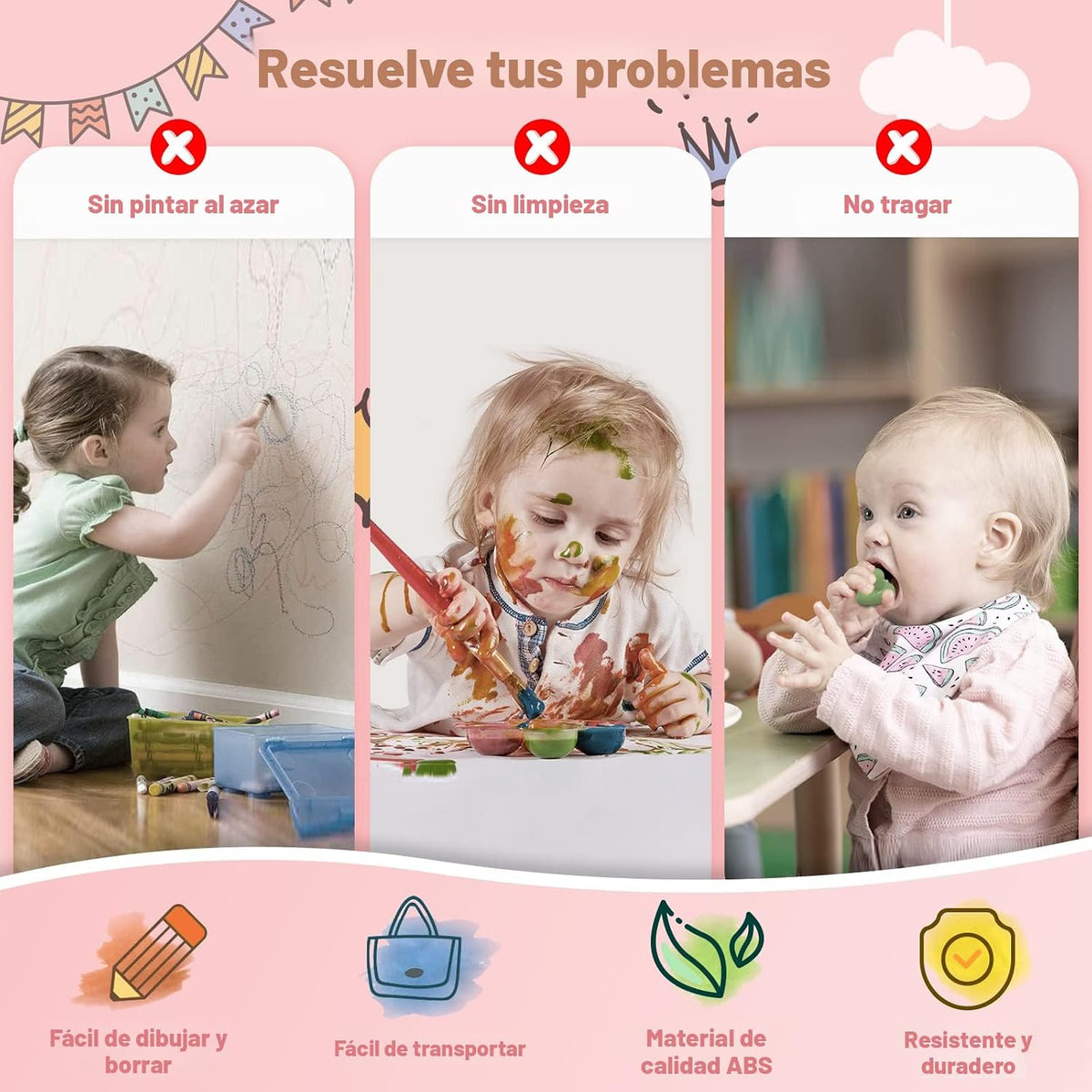 Kikidex Tablero magnético de dibujo, juguetes para niñas pequeñas p...