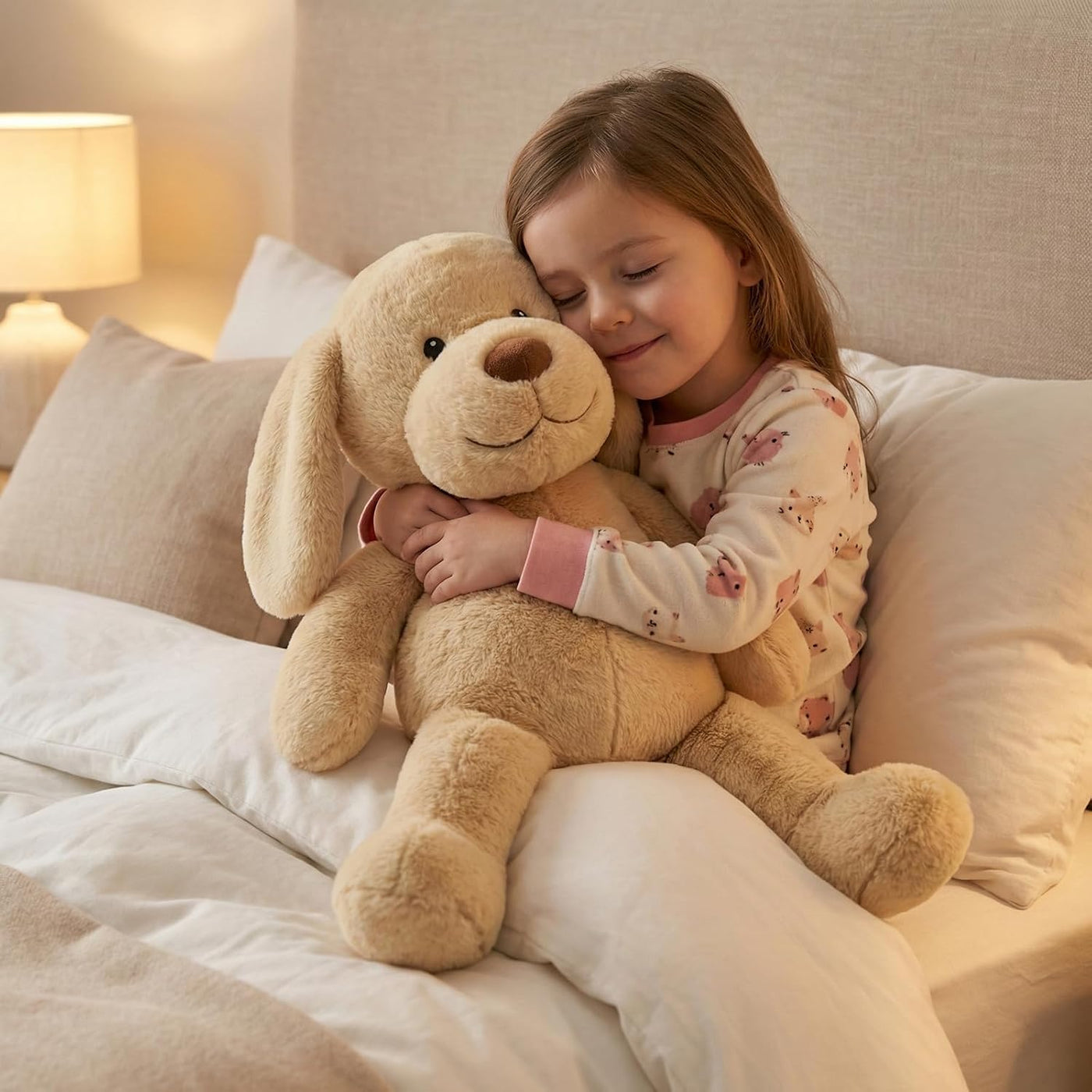 WEIGEDU Juguete de peluche para cachorro de perro de peluche aderez...