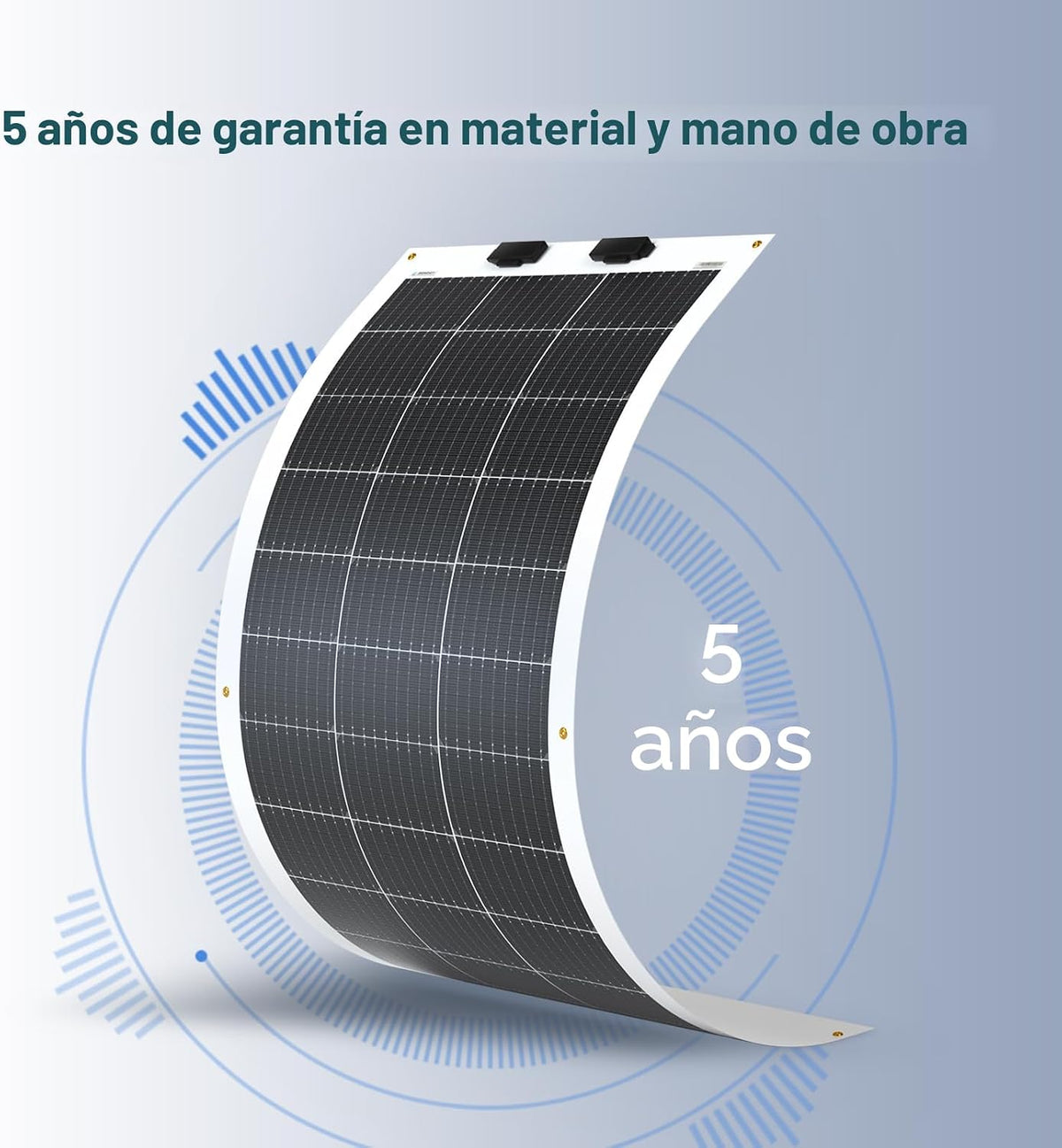 Renogy - Panel solar flexible de 100 vatios, 12 voltios, monocrista...