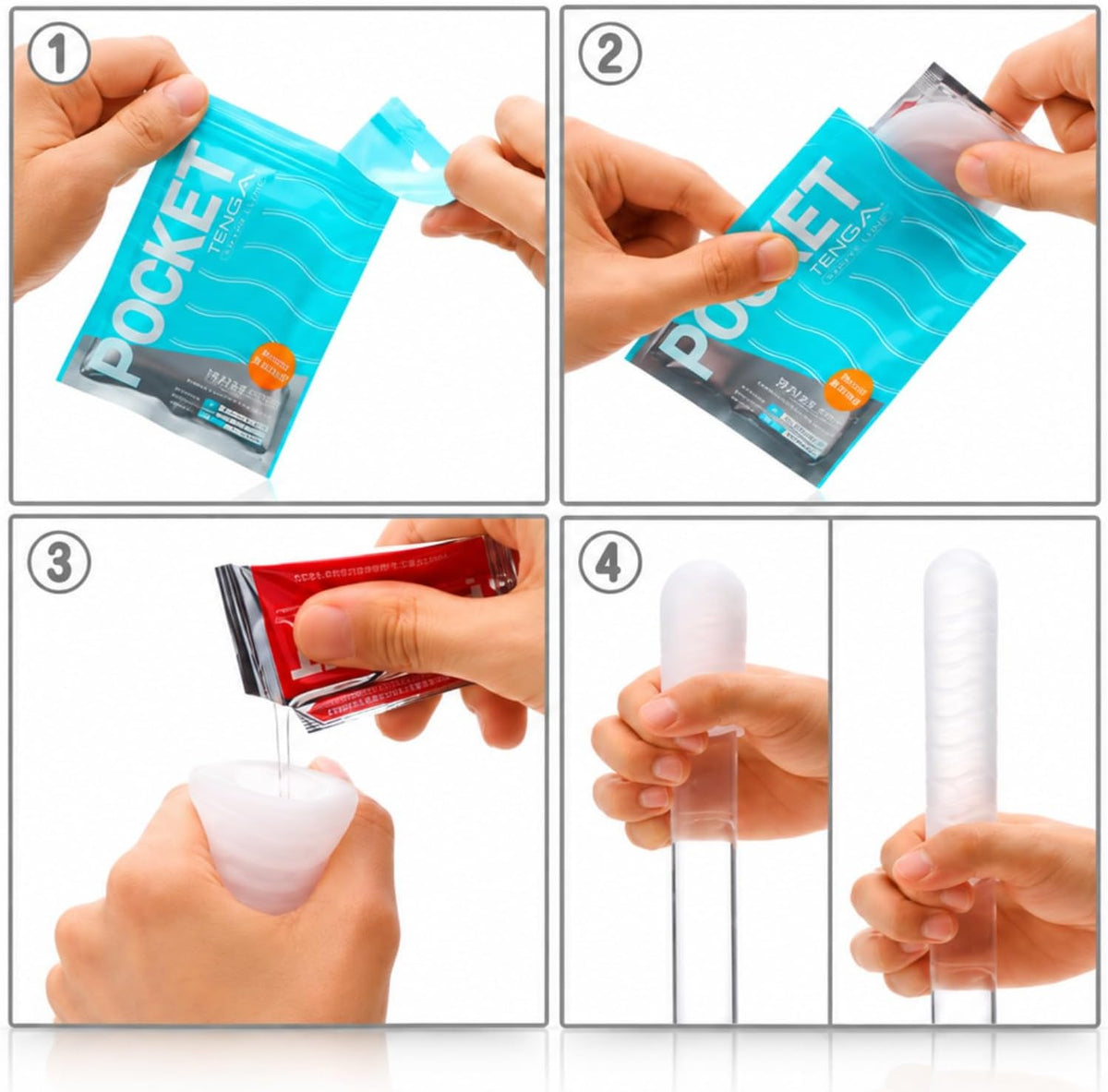 TENGA Juego de 6 fundas de bolsillo para masturbador masculino para...