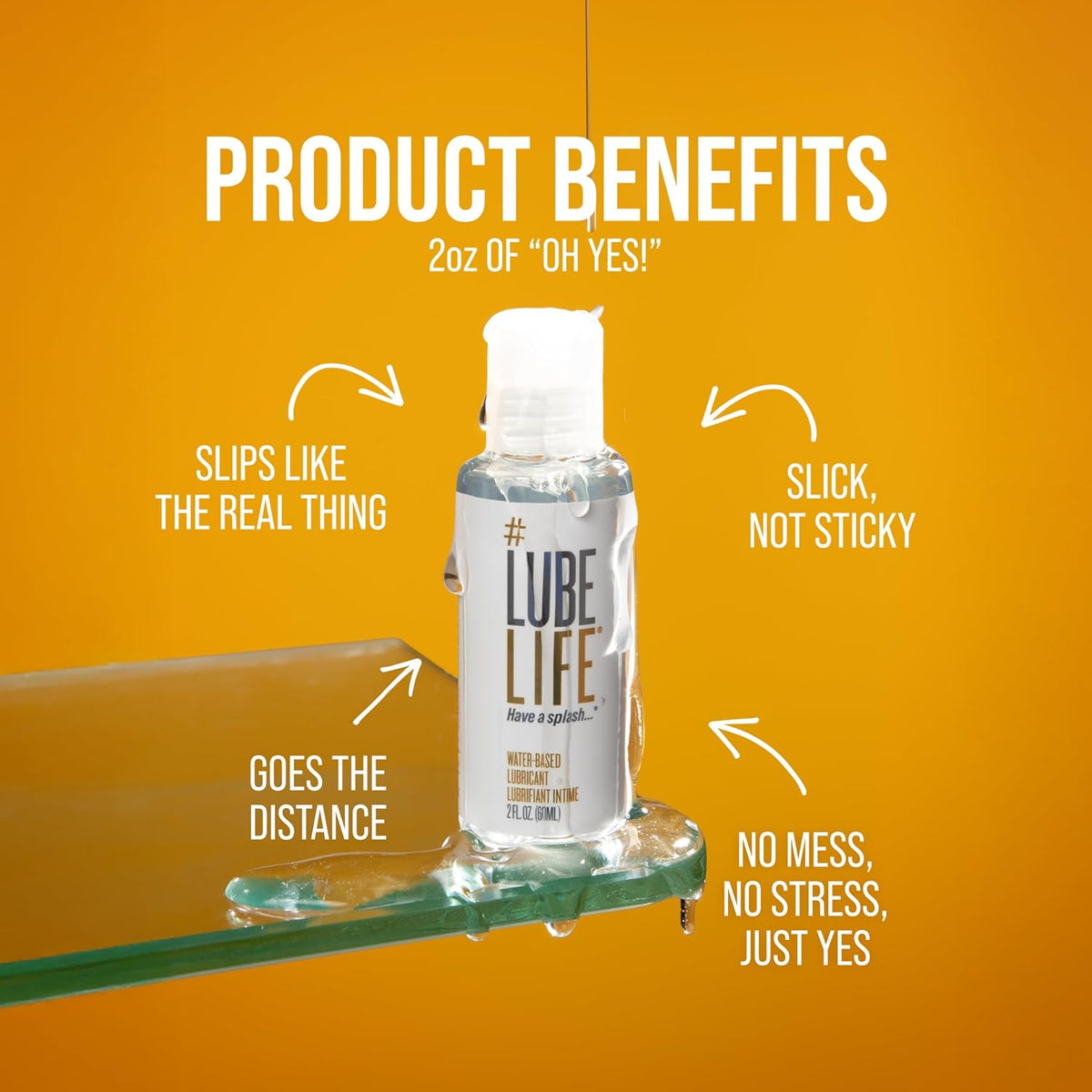 LUBELIFE Lubricante personal lubricante a base de agua para hombres...