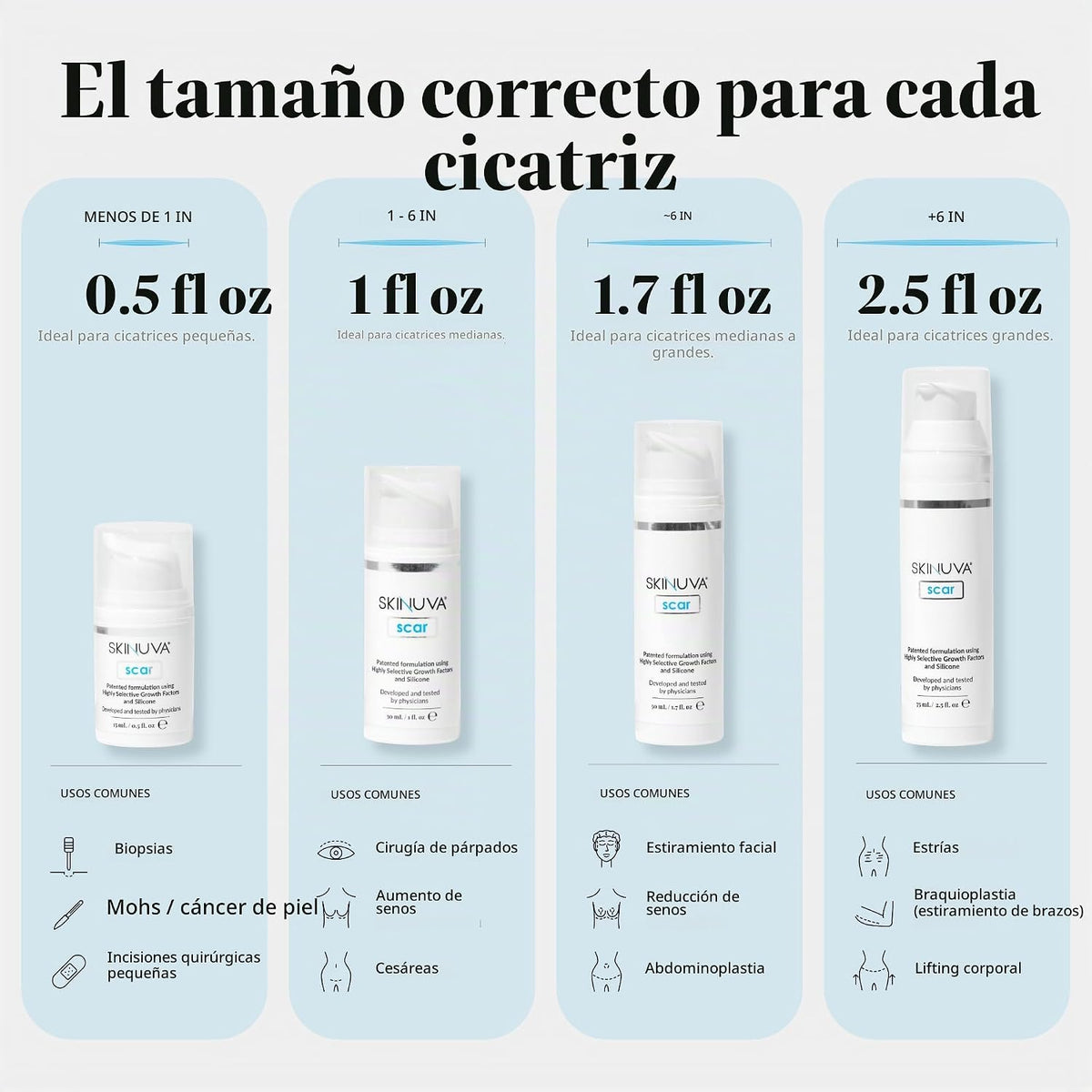 Skinuva® Crema para estrías (2.5 oz) | Ayuda a mejorar la aparienci...