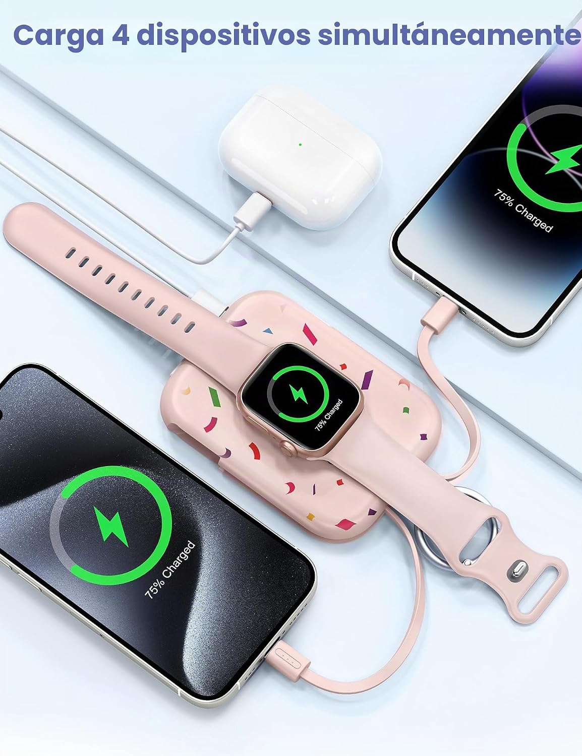 RORRY Cargador portátil CharmGo, cargador portátil de 5000 mAh | Ca...