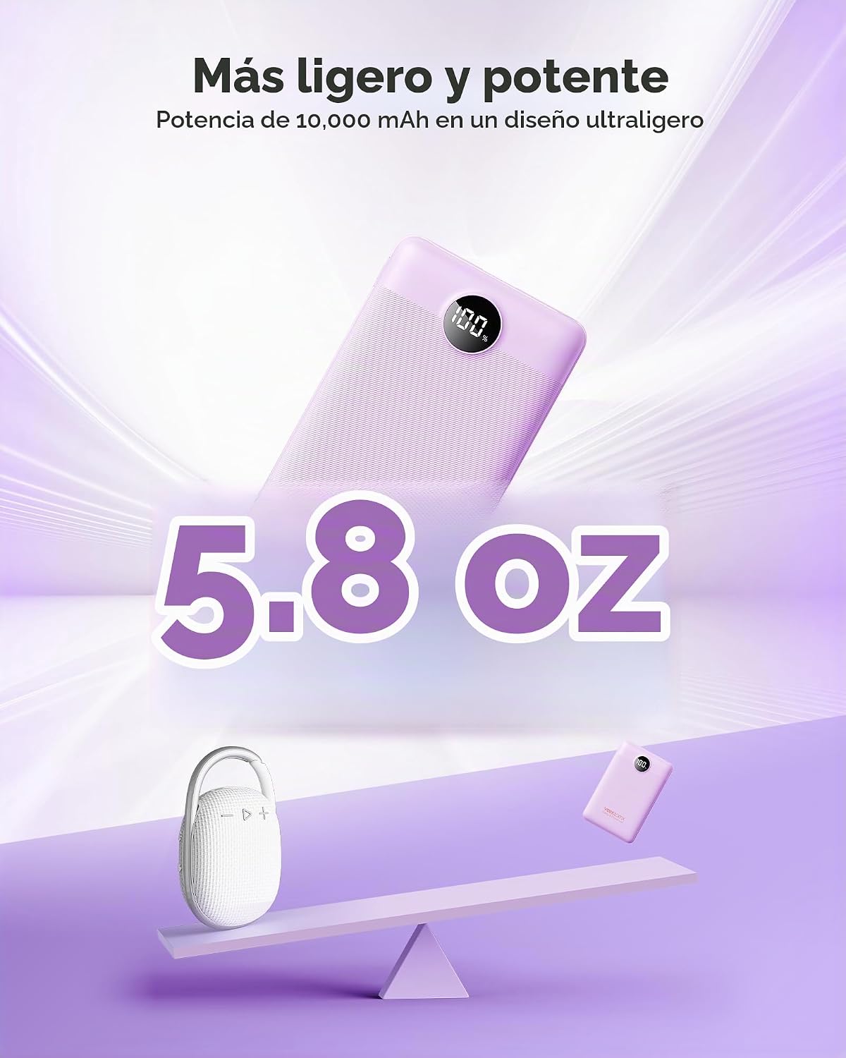 Cargador portátil de 10000 mAh, batería ultradelgada de carga rápid...