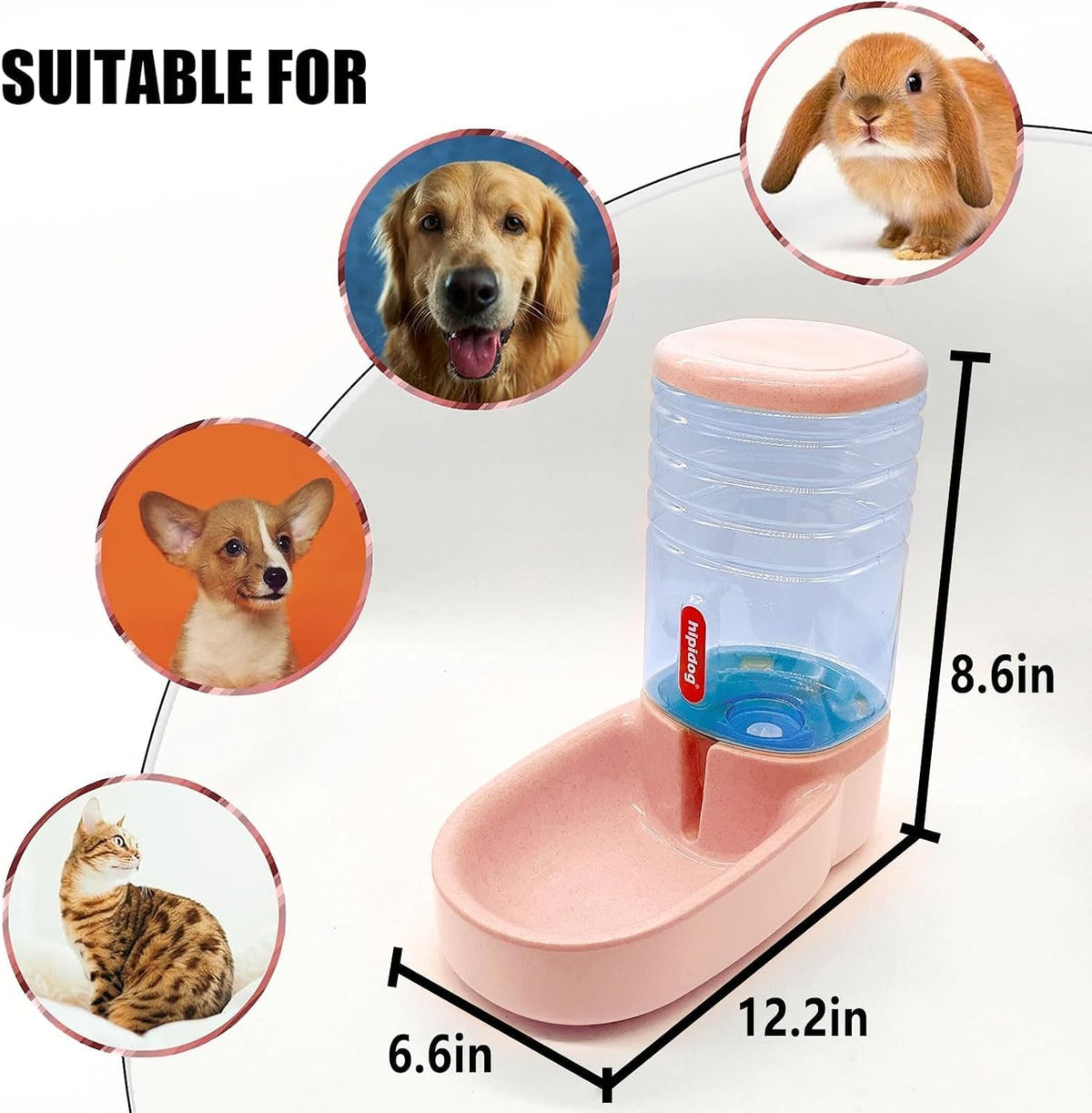 kathson Gravity - Dispensador automático de comida para perros, est...
