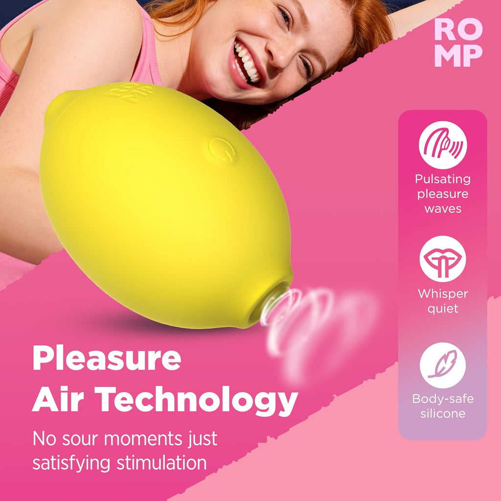 ROMP Vibrador de limón para mujer | Vibrador de succión de clítoris...
