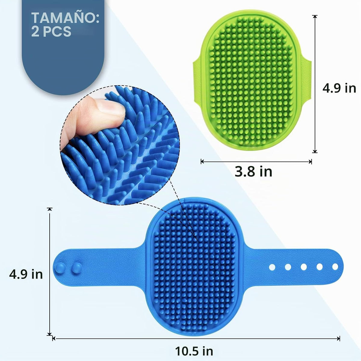 Cepillo para aseo de perro, cepillo de baño con champú para mascota...