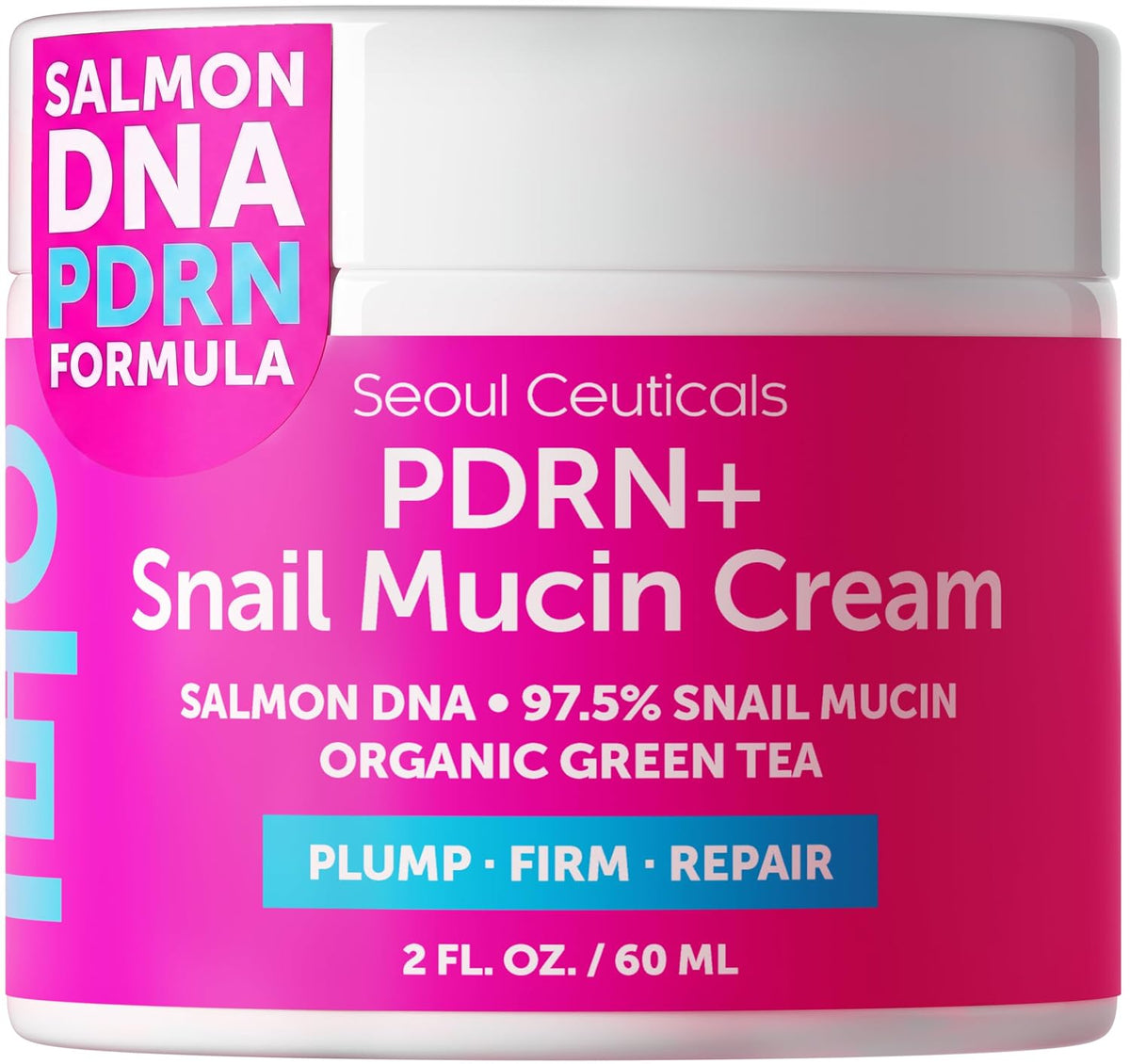 Crema hidratante facial con mucina de caracol y ADN de salmón PDRN...