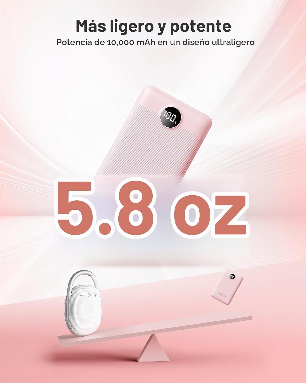 Cargador portátil 10000mAh, banco de energía ultra delgado de carga...
