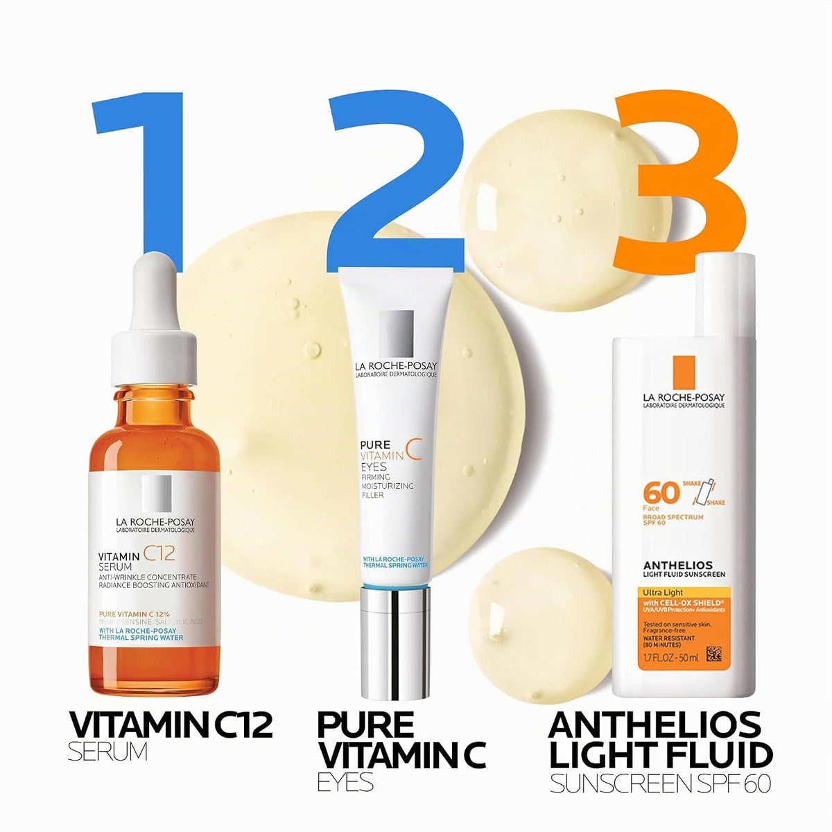 Suero facial con vitamina C al 12% La Roche-Posay, 2 fórmulas con á...