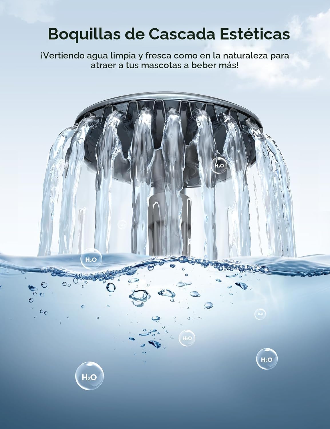Fuente de agua de 7L\/1.8Gal para perros grandes, dispensador de ta...