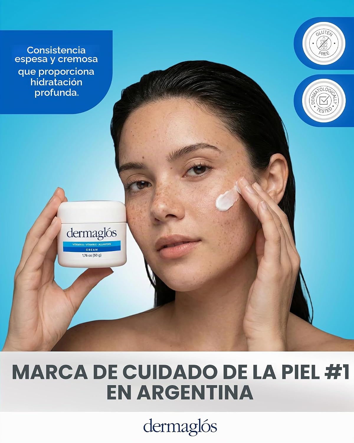 Dermaglós Crema hidratante, Prevención de estrías, Crema para cicat...